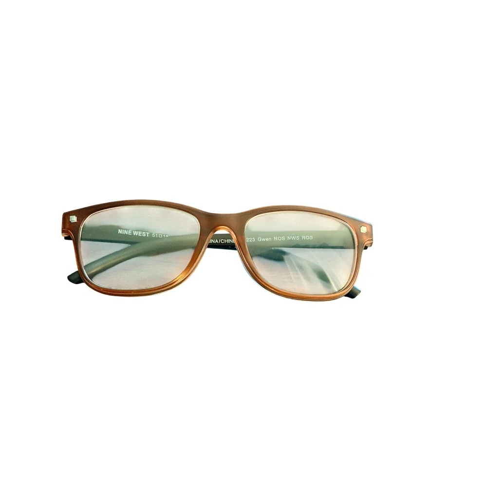 Nine West Gwen Rose Translucent Rectangular Reading Glasses +2.00 NS1223